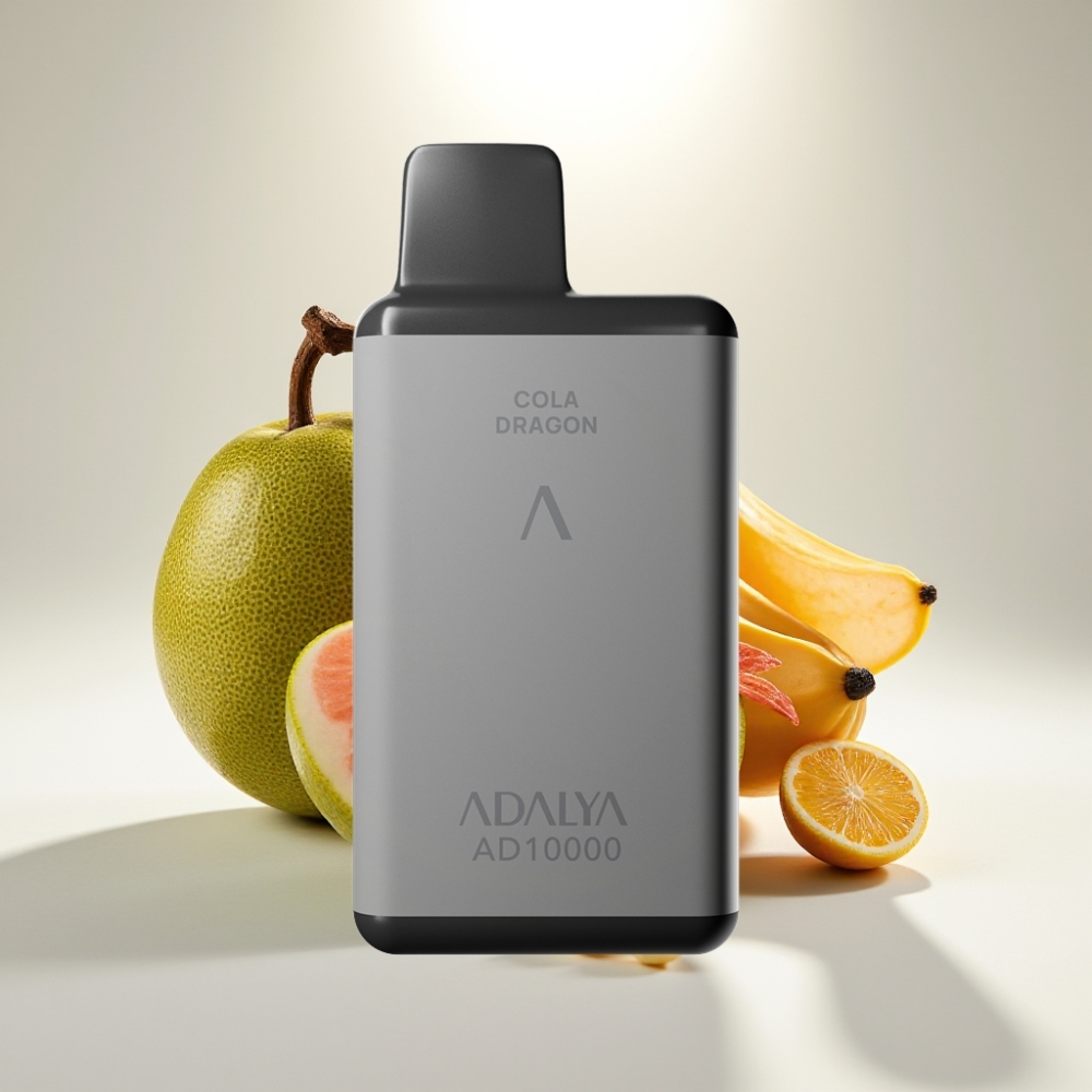 Adalya AD 10000 Puffs Jednorázová E-cigareta Havaj, 14 ml, 2% nikotín, USB-C, 650 mAh, vesmírna sivá