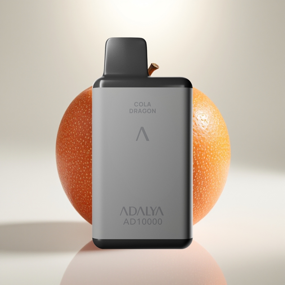Adalya AD 10000 Puffs Jednorázová E-cigareta Love 66, priestorovo sivá, 14 ml, 2% nikotínu, USB-C