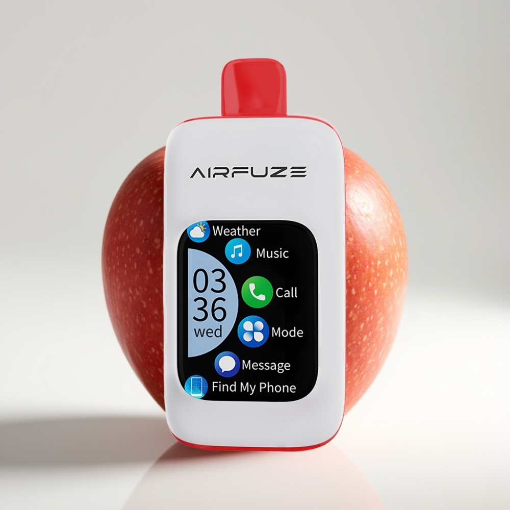 AirFuze Smart 30000 Púfov Disposable Pod – 5% nikotín, 900mAh batéria, Typ-C – Trojité Jablko