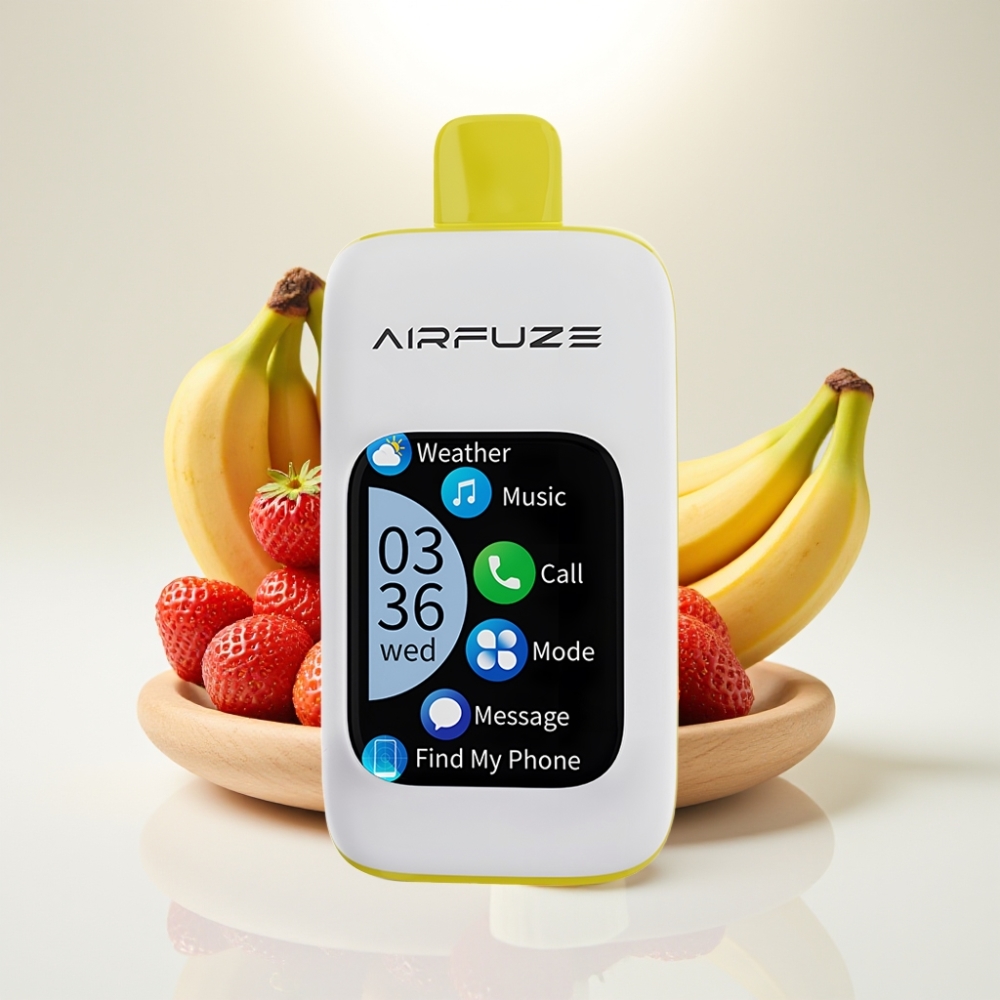 AirFuze Smart 30000 Pufov Disposable Pod Jahoda-Banán, 5% nikotín, 900mAh, Type-C
