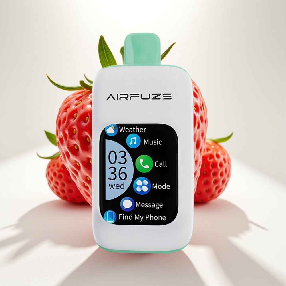AirFuze Smart 30000 Pufov Disposable Pod – Jahodové Leto, 5% nikotínu, 900mAh, Type-C