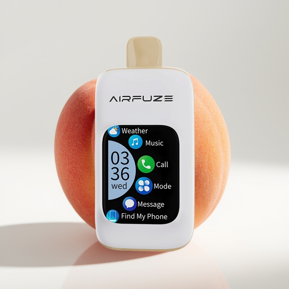 AirFuze Smart Pro 40000 Puffs Disposable Vape Šťavnatá Broskyňa, 20ML, 900mAh, 2%/5% Nikotín