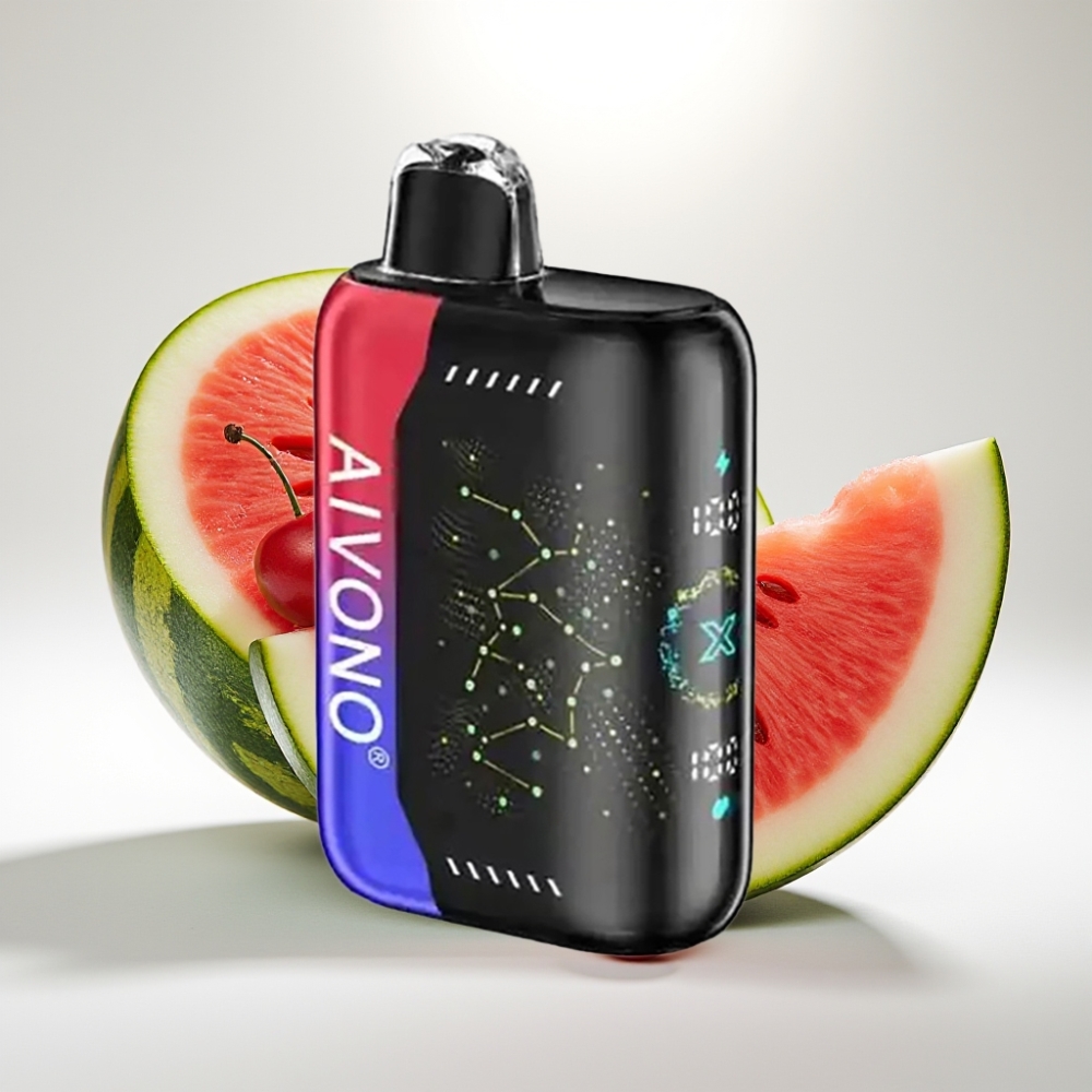 Aivono AIM BOOM 25000 Puffs Disposable Vape Mrazený Watermelon Cherry, 28ml, 650mAh, Typ-C