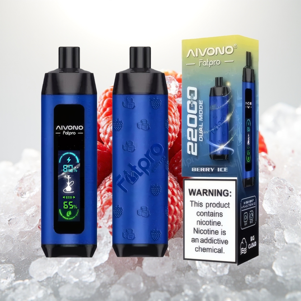 Aivono AIM FATPRO 22000 Puffs – 28ml, 0.6 ohm Mesh, 600mAh, Jahodový Ľad
