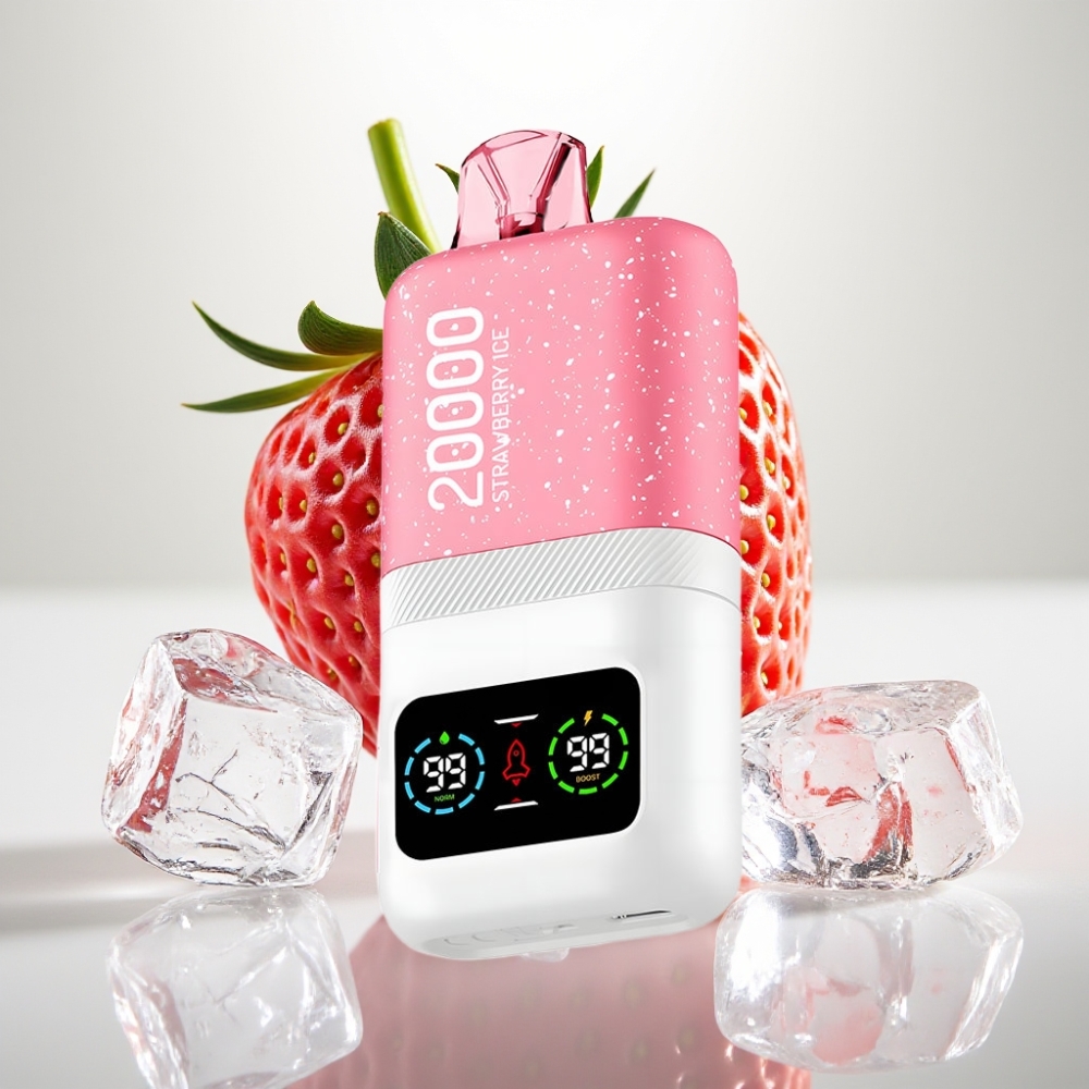 Aivono AIM MAGIC 20000 Puffs – 26ml, Dual Mesh Coils, LCD, Typ-C, jahodový ľad