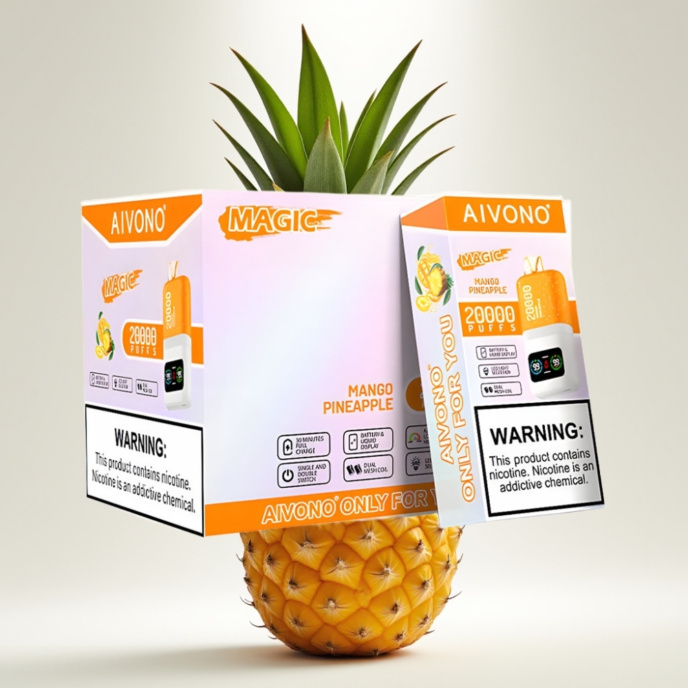 Aivono AIM MAGIC 20000 Puffs, 26ml E-liquid, 5% Nikotín, Typ-C Nabíjanie, Mango Ananás