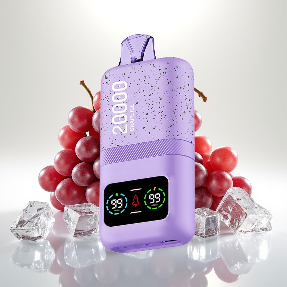 Aivono AIM MAGIC 20000 Puffs – 26ml E-liquid, Dual Mesh Coils, LCD display, Hroznový ľad