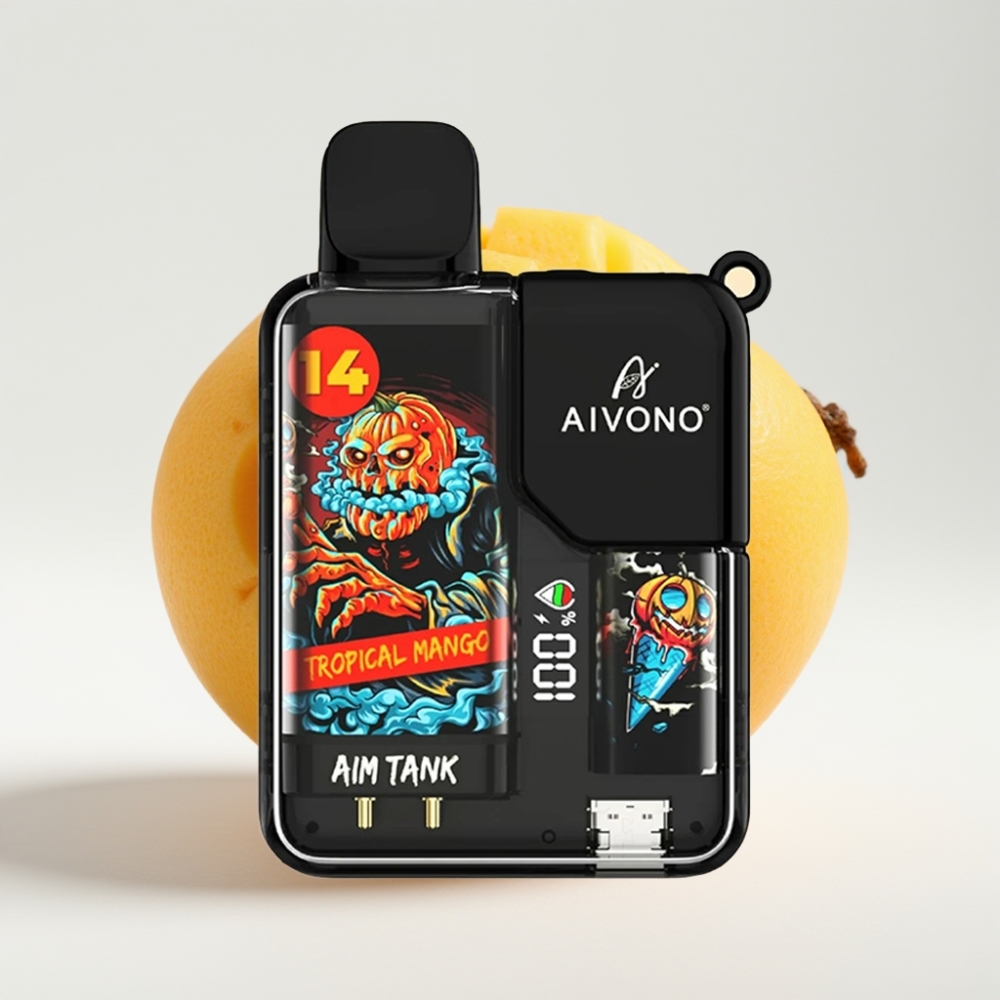 Aivono AIM-TANK 9500 Puffs – 18ml, 650mAh, LCD, Tropická Mango