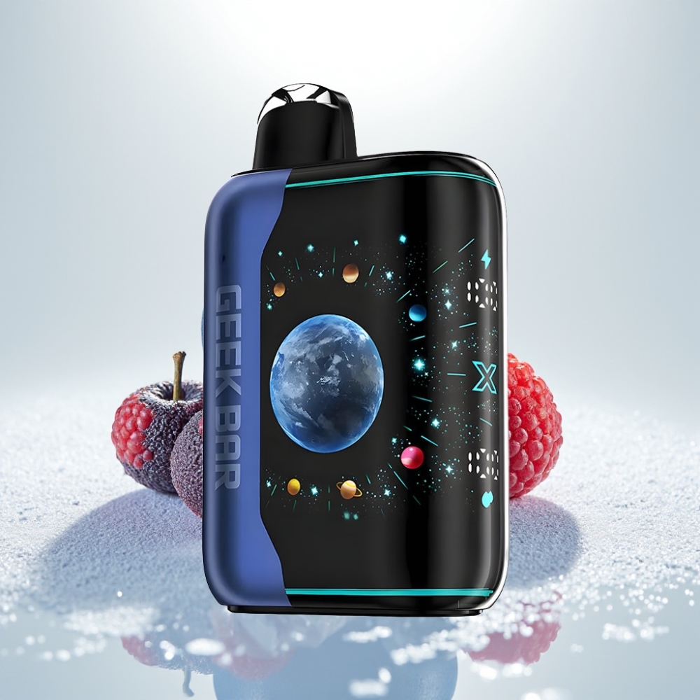 GEEK BAR Platinum Edition 25000 Puffs, 20mL, 2% nikotín, Modrá Malina Ľadová GEEK BAR Platinum Edition 25000 Puffs, 20mL, 2% nikotín, Modrá Malina Ľadová