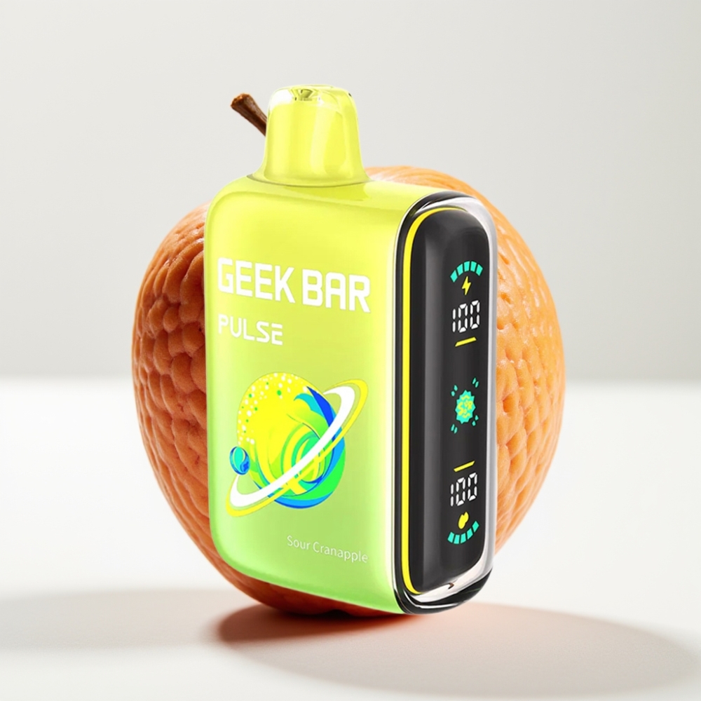 GEEK BAR Pulse 15000 Puffs Disposable Vape Kyslá Edícia – 16ML, 5% Nikotín, USB-C
