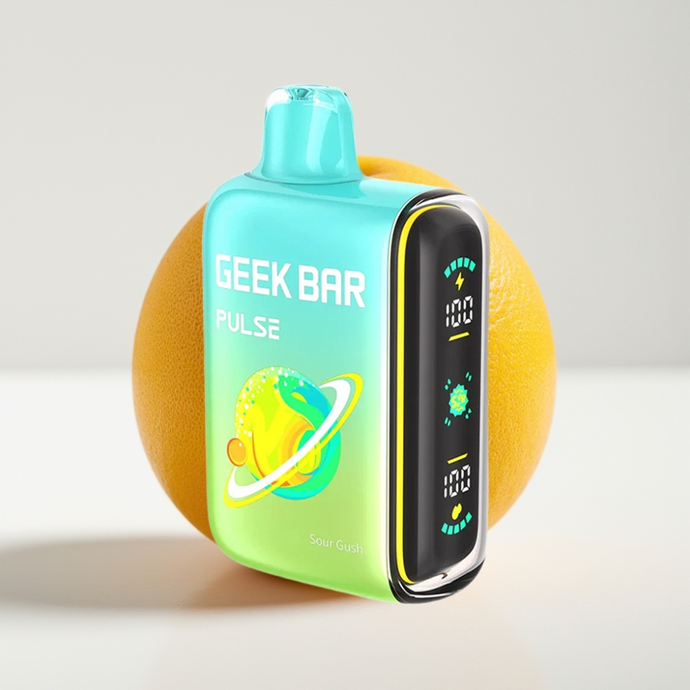 GEEK BAR Pulse 15000 Puffs Disposable Vape Kyslá Edícia – 16ML, 5% Nikotín, USB-C