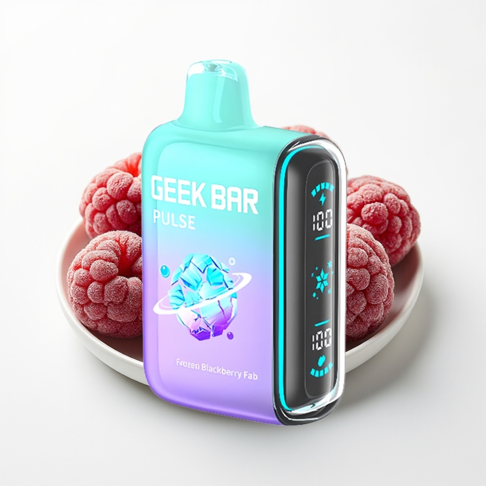 GEEK BAR Pulse 15000 Puffs Disposable Vape Mrazená Edícia – 16ML, 5%, Nastaviteľný prietok vzduchu