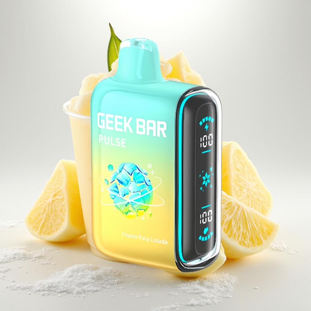 GEEK BAR Pulse 15000 Puffs Disposable Vape Mrazená Edícia – 16ML, 5%, Nastaviteľný prietok vzduchu