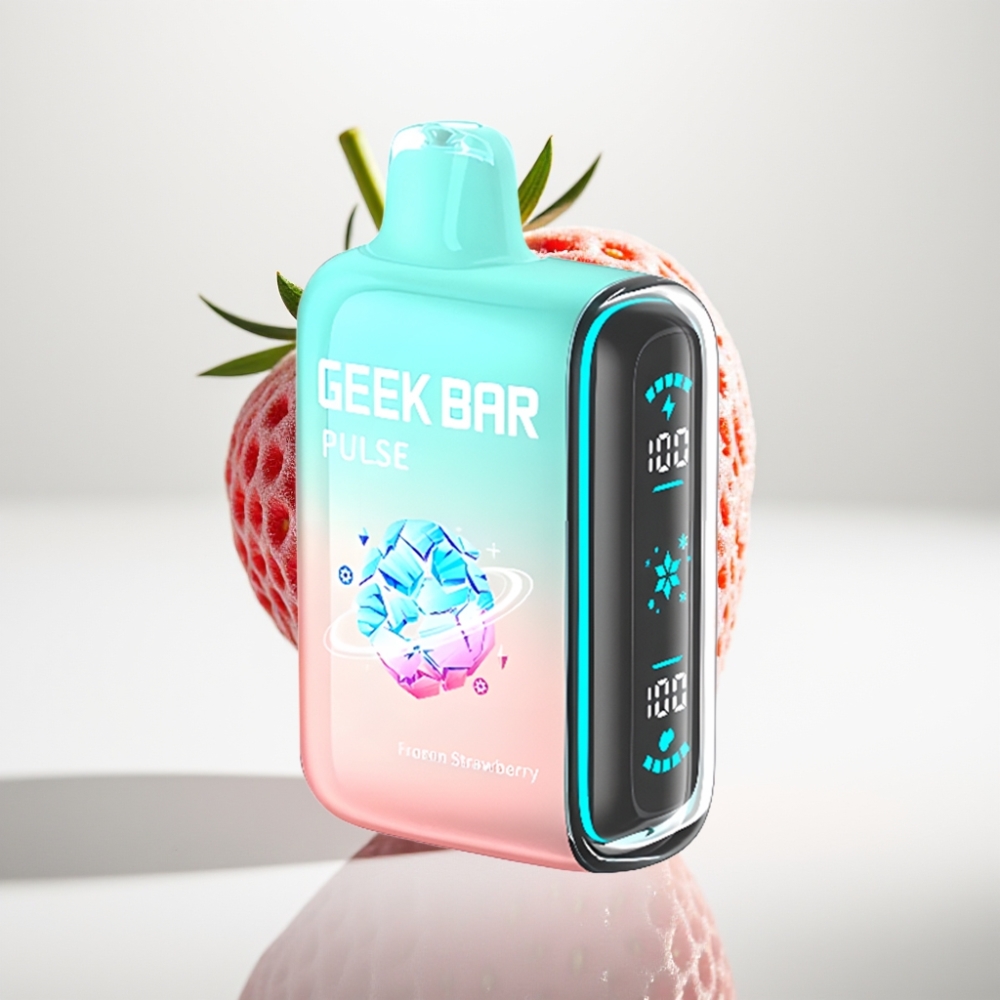 GEEK BAR Pulse 15000 Puffs Disposable Vape Mrazená Edícia – 16ML, 5%, Nastaviteľný prietok vzduchu