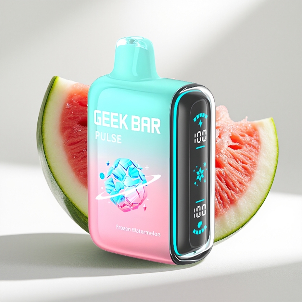 GEEK BAR Pulse 15000 Puffs Disposable Vape Mrazená Edícia – 16ML, 5%, Nastaviteľný prietok vzduchu