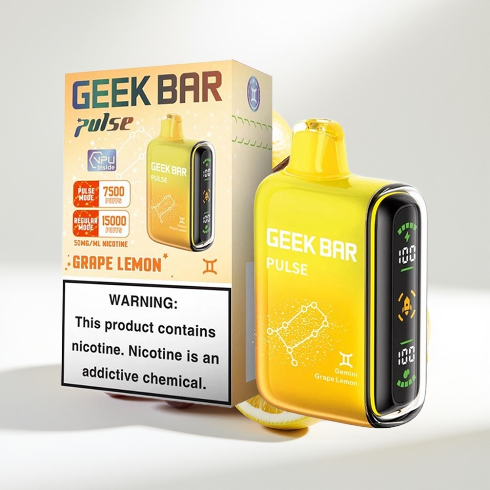 GEEK BAR Pulse 15000 Puffs Zodiac Edícia – 16ML, 5% nikotín, nastaviteľný prietok vzduchu