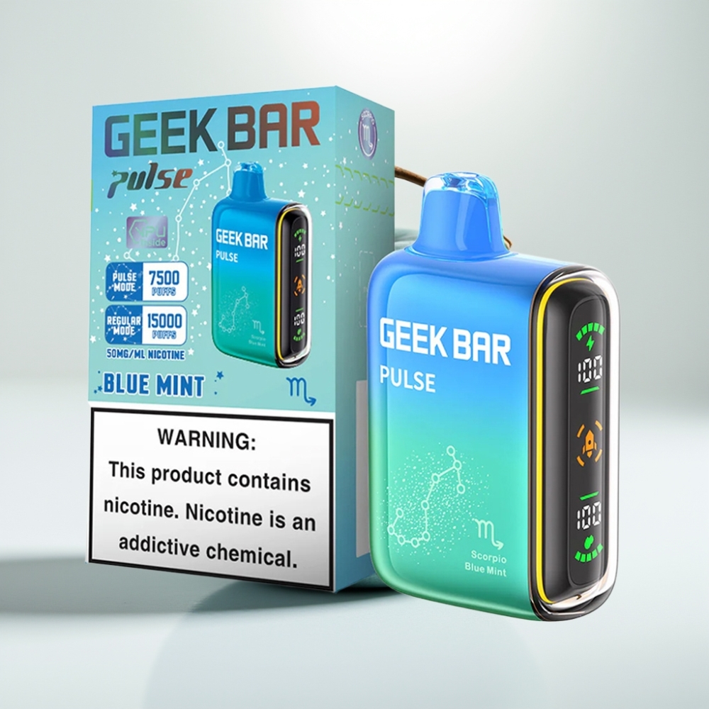 GEEK BAR Pulse 15000 Puffs Zodiac Edícia – 16ML, 5% nikotín, nastaviteľný prietok vzduchu