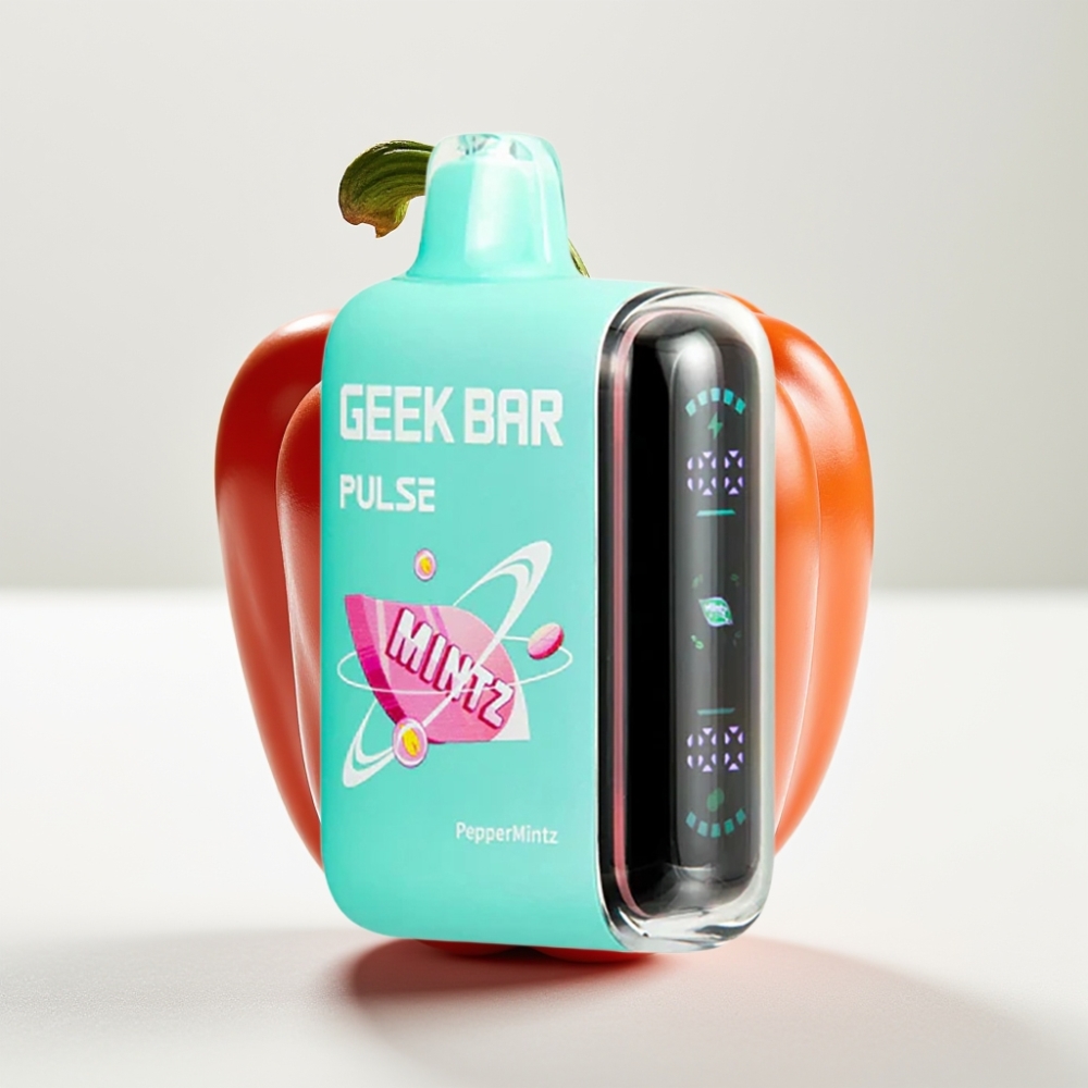 Geek Bar Pulse 15000 Puffs Mintová Edícia – 16ML, 5% Nikotín, Nastaviteľný Prietok Vzduchu