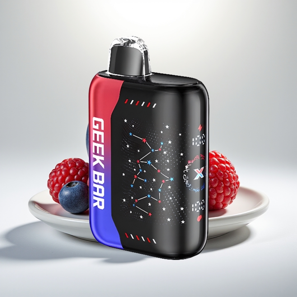 Geek Bar Pulse X 25000 Puffs – 25000 Ťahov, 18mL Kvapaliny, 0-5% Nikotín, Dual Mesh Cievka, Patriot Edícia