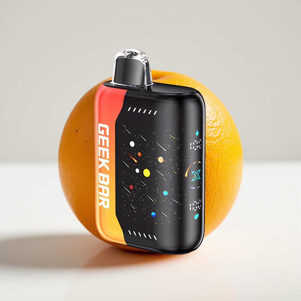 GEEK BAR Pulse X 42K Puffs Meteor Edition Oranžový Drak – 820mAh, Dual Mesh Coil, 3D zakrivený displej