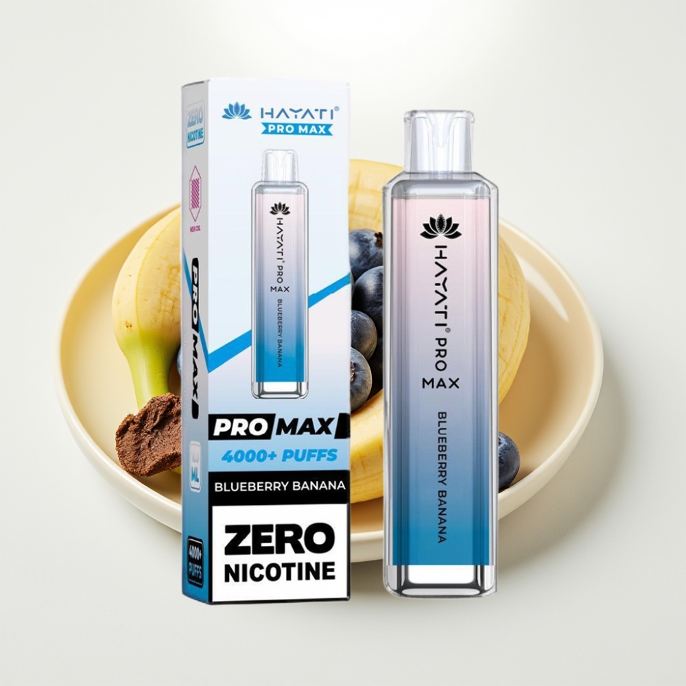 Hayati Pro Max 4000 Puffs Disposable Vape Borovicový Banán 2%, 5% Nikotín, 1400mAh, 2ml nádrž Hayati Pro Max 4000 Puffs Disposable Vape Borovicový Banán 2%, 5% Nikotín, 1400mAh, 2ml nádrž