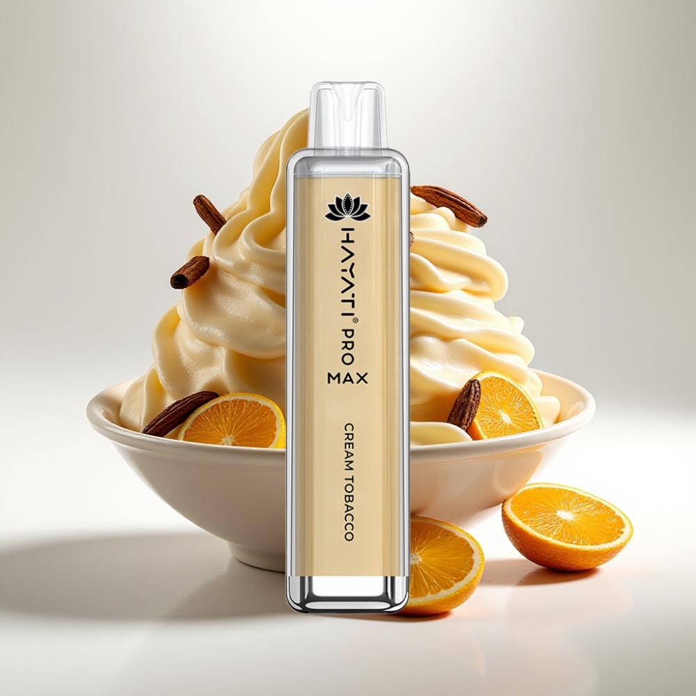 Hayati Pro Max 4000 Puffs Disposable Vape Krémový Tabak – 1400mAh, 2ml/10ml, 5% Nikotín Hayati Pro Max 4000 Puffs Disposable Vape Krémový Tabak – 1400mAh, 2ml/10ml, 5% Nikotín