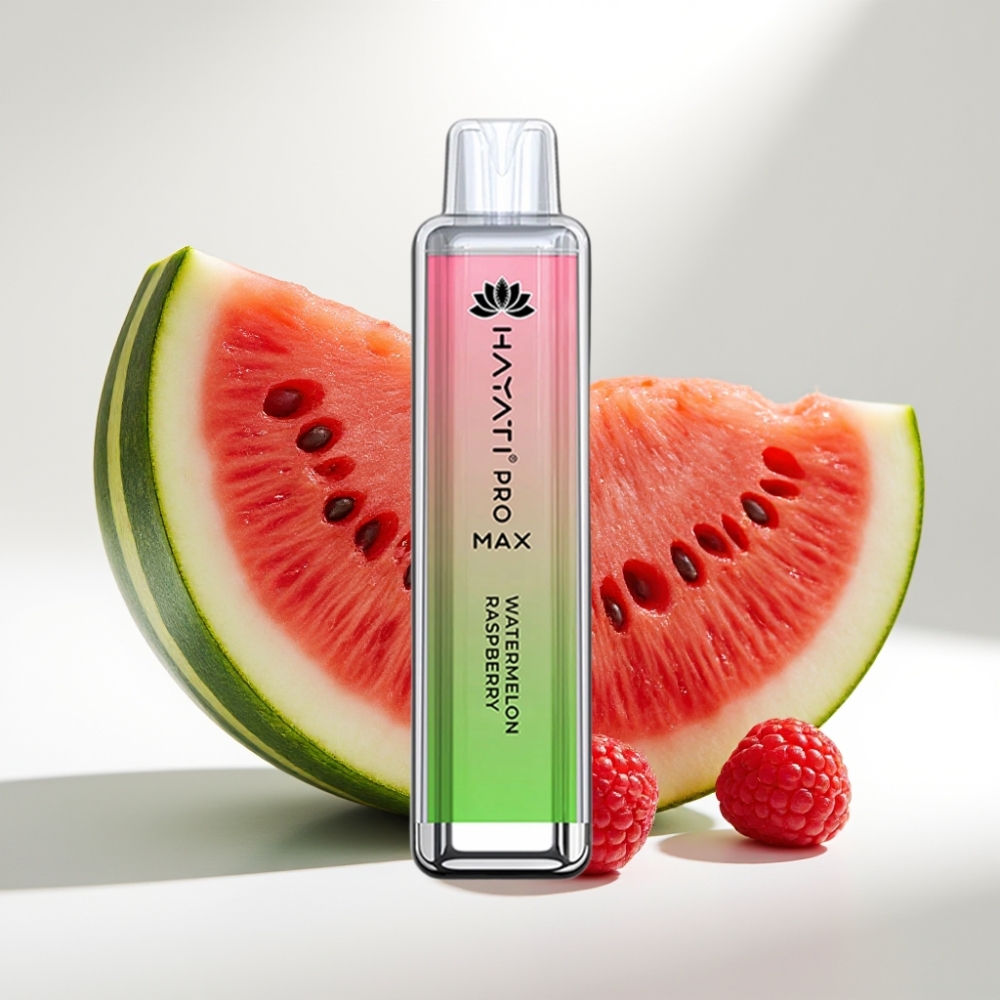 Hayati Pro Max 4000 Puffs Disposable Vape Melón Malina – 1400mAh, 2ml/10ml, 5% Nikotín, Dual 1.1 Ohm Mesh Coil