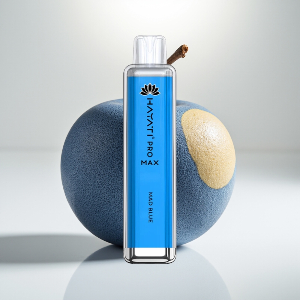 Hayati Pro Max 4000 Puffs Disposable Vape Modrý – 2%/5% Nikotín, 1400mAh Batéria, 10ml Náplň, Dual 1.1 Ohm Mesh Coil