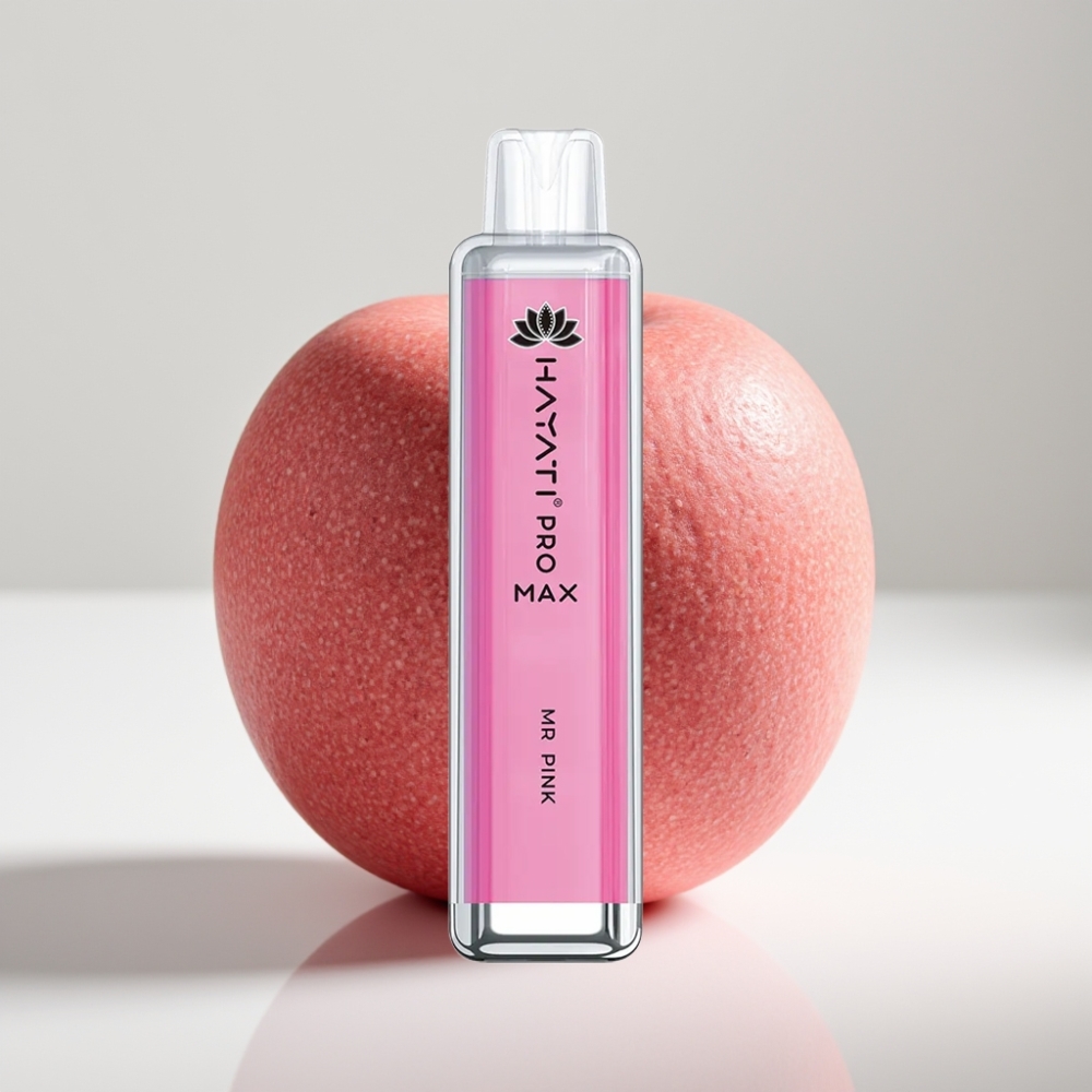 Hayati Pro Max 4000 Puffs Disposable Vape Mr Ružová (1400mAh, 2ml/10ml, 1.1 Ohm Dual Mesh)