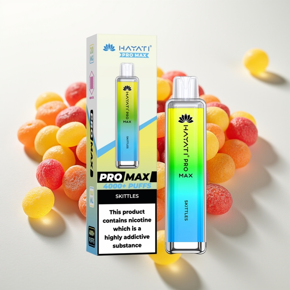 Hayati Pro Max 4000 Puffs Disposable Vape Skittles – 1400mAh, 2ml/10ml, 1.1 Ohm, TPD