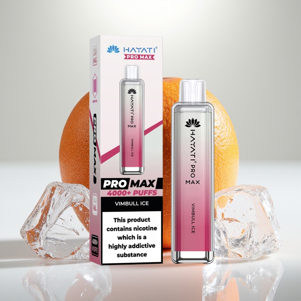 Hayati Pro Max 4000 Puffs Disposable Vape Vimbull Ľad – 2%/5% Nikotín, 1400mAh Batéria, 10ml Náplň, Dual 1.1 Ohm Mesh Coil
