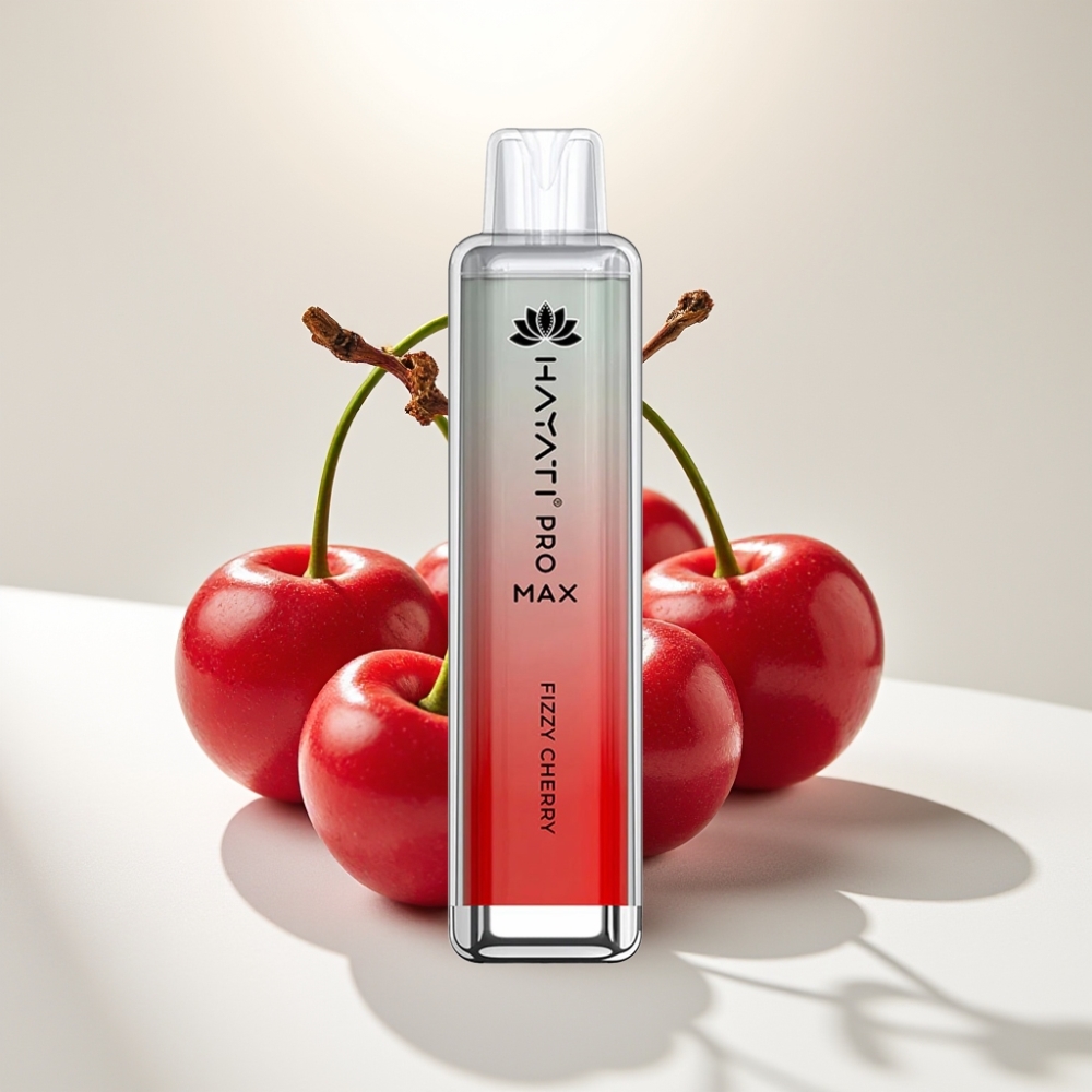 Hayati Pro Max 4000 Puffs Disposable Vape Šťavnatá Čerešňa, 1400mAh batéria, 2ml/10ml, 2%/5% Nikotín