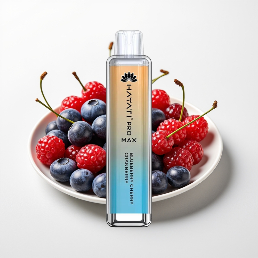 Hayati Pro Max 4000 Puffs Disposable Vape Čučoriedka Čerešňa Brusnica – 4000 potiahnutí, 1400mAh, dobíjateľná Hayati Pro Max 4000 Puffs Disposable Vape Čučoriedka Čerešňa Brusnica – 4000 potiahnutí, 1400mAh, dobíjateľná