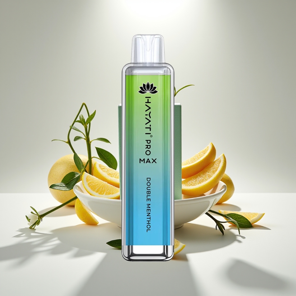 Hayati Pro Max 4000 Puffs Jednorázová E-cigareta Dvojitá Mentolová – 1400mAh, 2ml/10ml, 2%/5% Nikotín