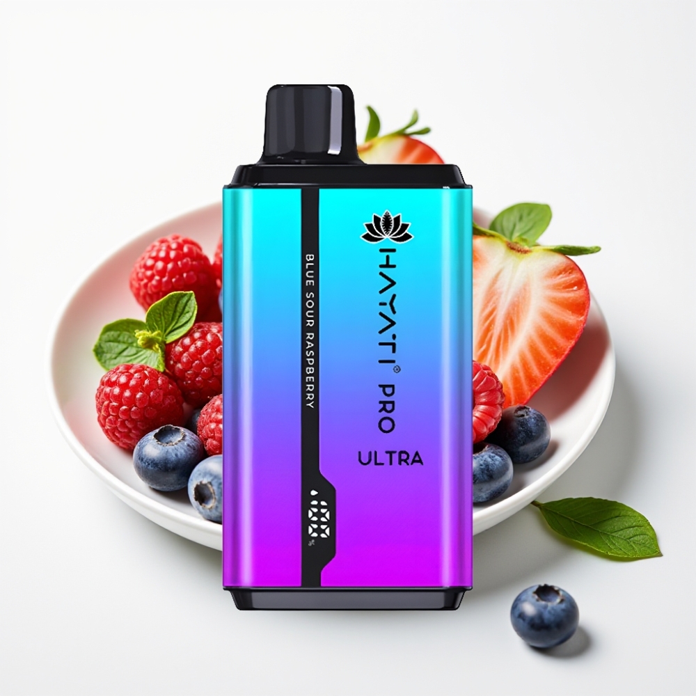 Hayati Pro Ultra 15000 Puffs – 2×12ml, 2% nikotín, Čučoriedka Jahoda Mentol Čučoriedka Malina Mentol
