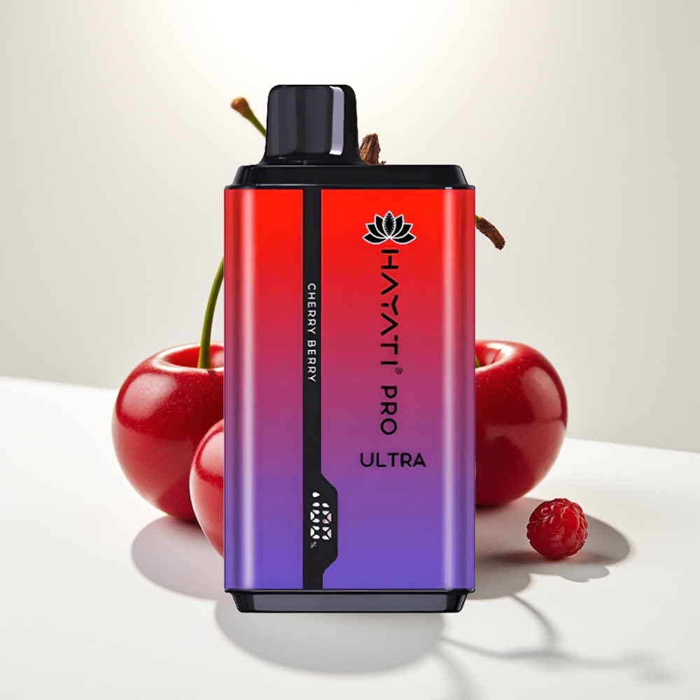 Hayati Pro Ultra 15000 Puffs – 850mAh batéria, 2×12ml náplň, 2% nikotín, Čerešňa-Borievka