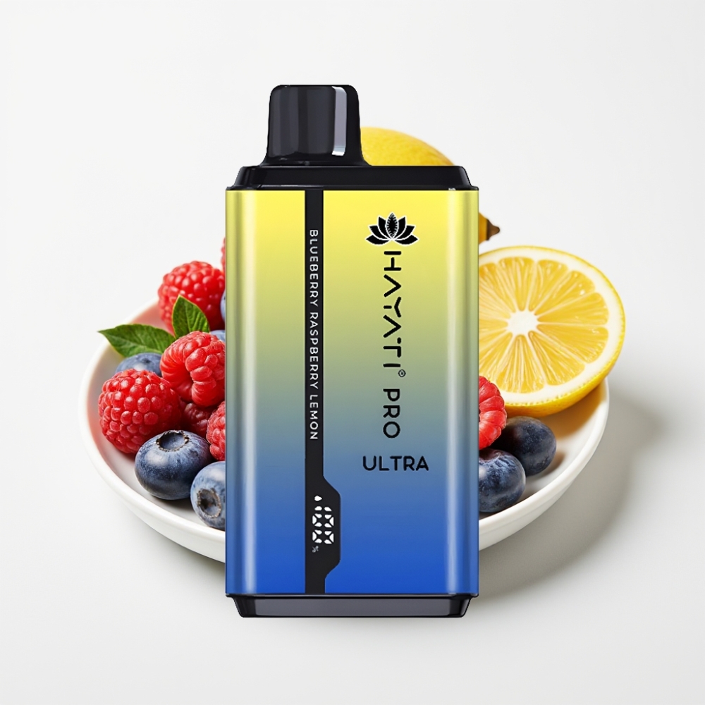 Hayati Pro Ultra 15000 Puffs – 850mAh batéria, 2×12ml náplň, 2% nikotín, čučoriedka malina citrón