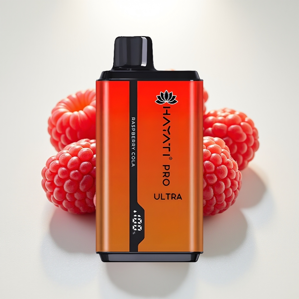 Hayati Pro Ultra 15000 Puffs Disposable Vape Malinová Kola – 15000+ Puffs, 850mAh, 2×12ml, 2% Hayati Pro Ultra 15000 Puffs Disposable Vape Malinová Kola – 15000+ Puffs, 850mAh, 2×12ml, 2%