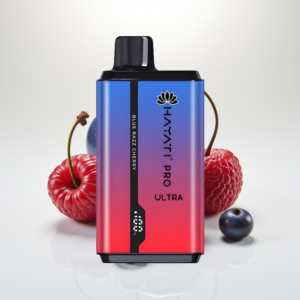 Hayati Pro Ultra 15000 Puffs Modrá Malina Čerešňa, 2×12ml, 2%