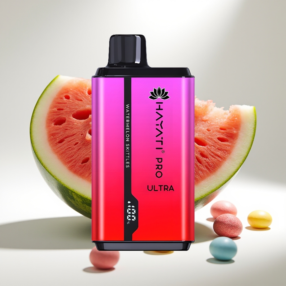 Hayati Pro Ultra 15000 Puffs Vodný melón Skittles 850mAh 2×12ml 2%